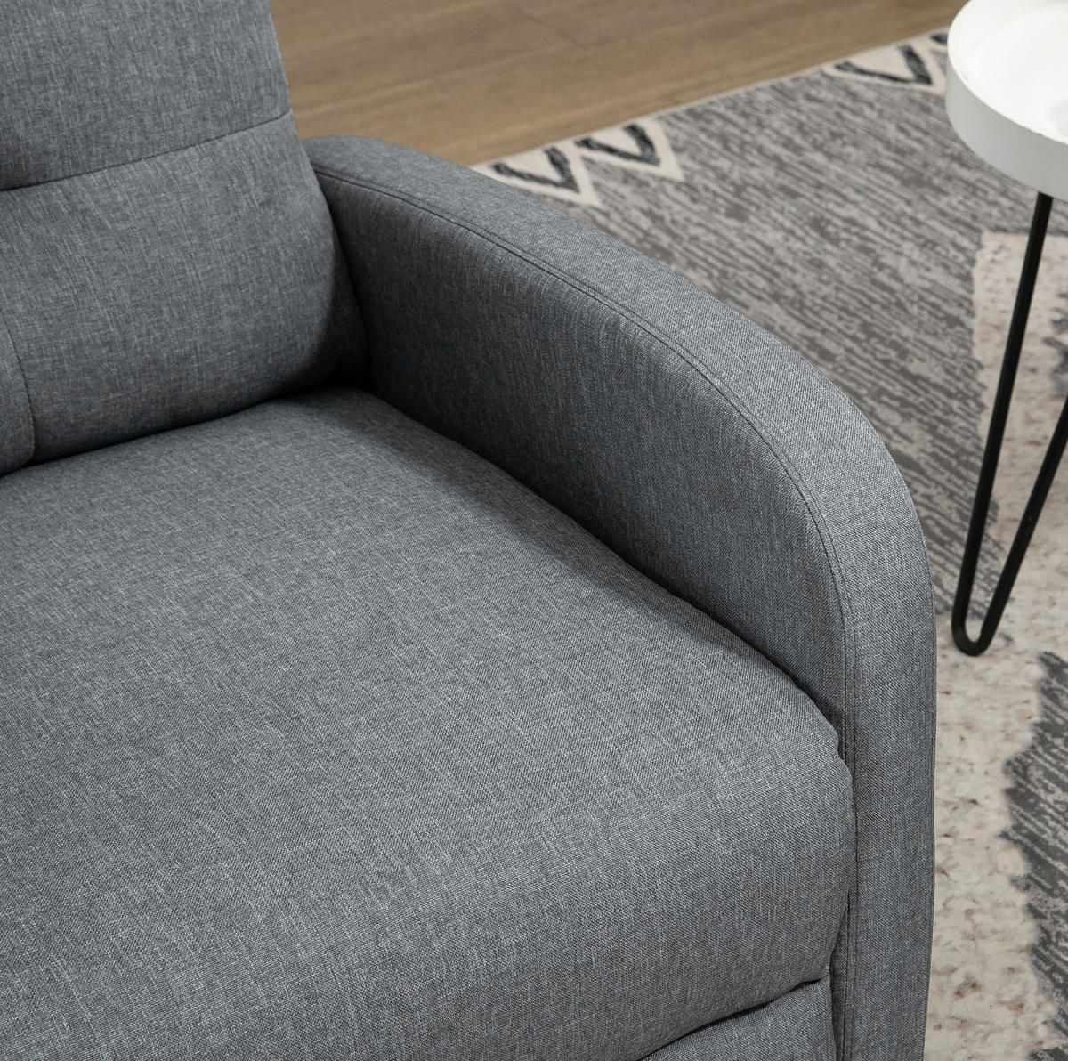 RELAXSESSEL 87/98/67 cm Grau aus Polyester mit Liegefunktion - Grau, Textil (87/98/67cm) - OKMYHOME