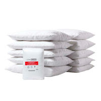 KISSENSCHONER gesteppt 48/74 cm, 10er-Set, Hotelverschluss - Weiß, Textil (48/74cm) - Homescapes