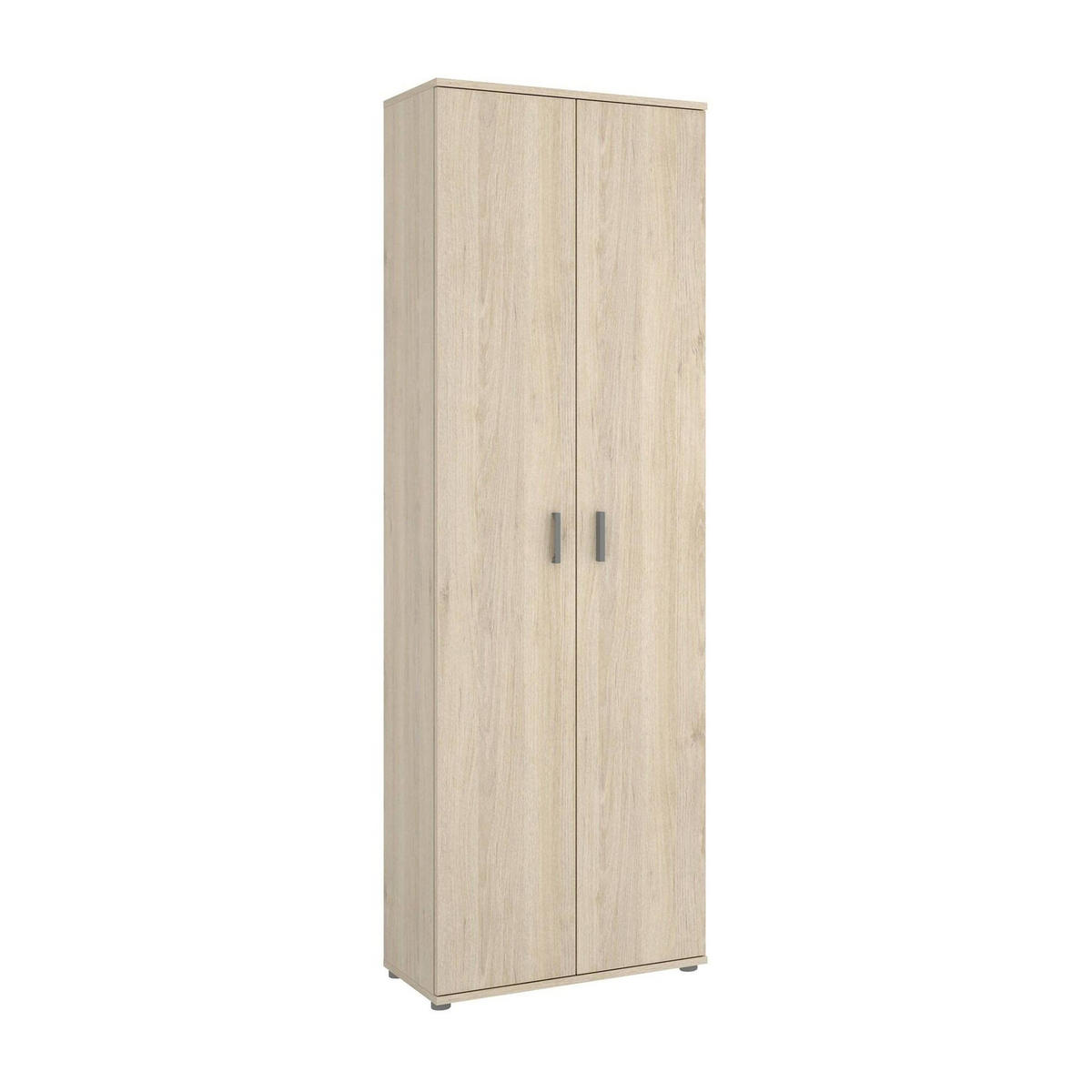 2-TÜRIGER MEHRZWECKSCHRANK Eiche 35/61/190 cm - Braun, Holzwerkstoff (61/190/35cm) - DMORA