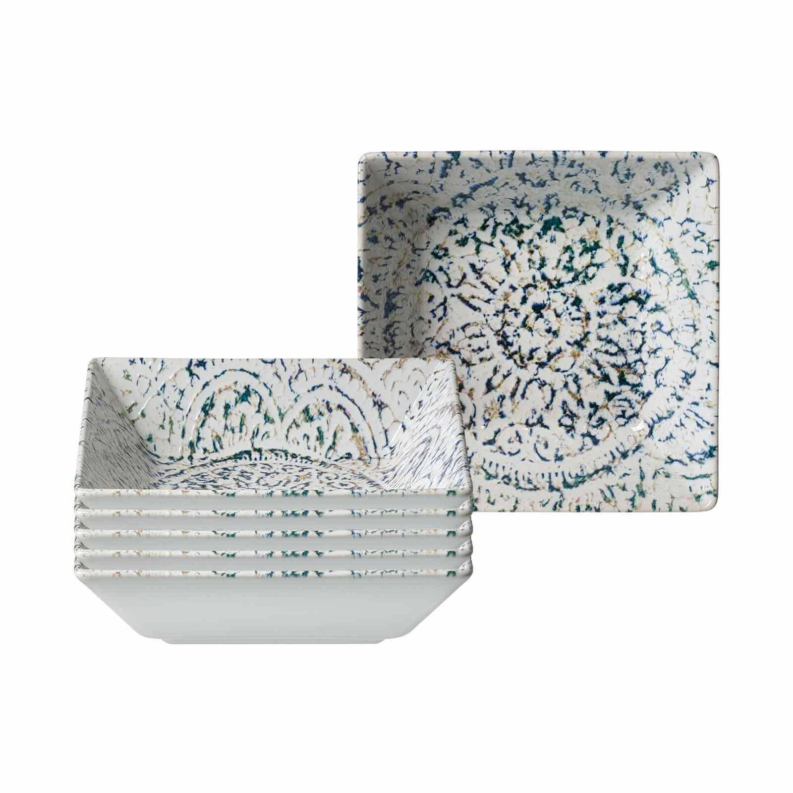 SERVIERSCHALEN Luigi bunt 17 x 17 cm 6er Set - Multicolor, Keramik (17/17/5cm) - Ritzenhoff Breker