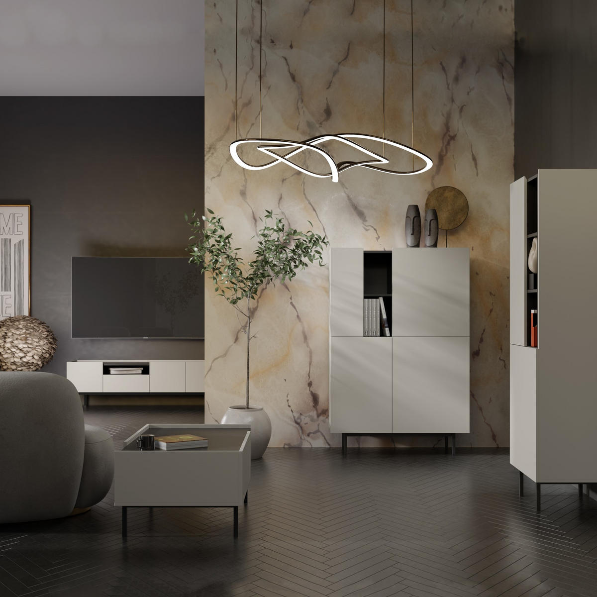 REGAL Noel 60 Kaschmir/Schwarz (Links) - Kaschmir/Schwarz, Holzwerkstoff/Metall (60/180/42cm) - mzm24