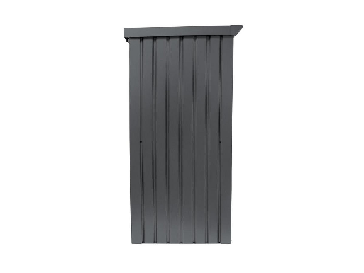 GERÄTESCHRANK Paul L 133/94/181 cm abschließbar, Stahl, für den Garten - Grau, Kunststoff (72/25/181cm) - Plats Outdoor solution