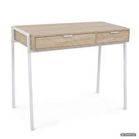 SCHREIBTISCH ZENTIA 100 cm Sonoma Eiche - Weiß/Sonoma Eiche, Holzwerkstoff (100/45/80.5cm) - Akord