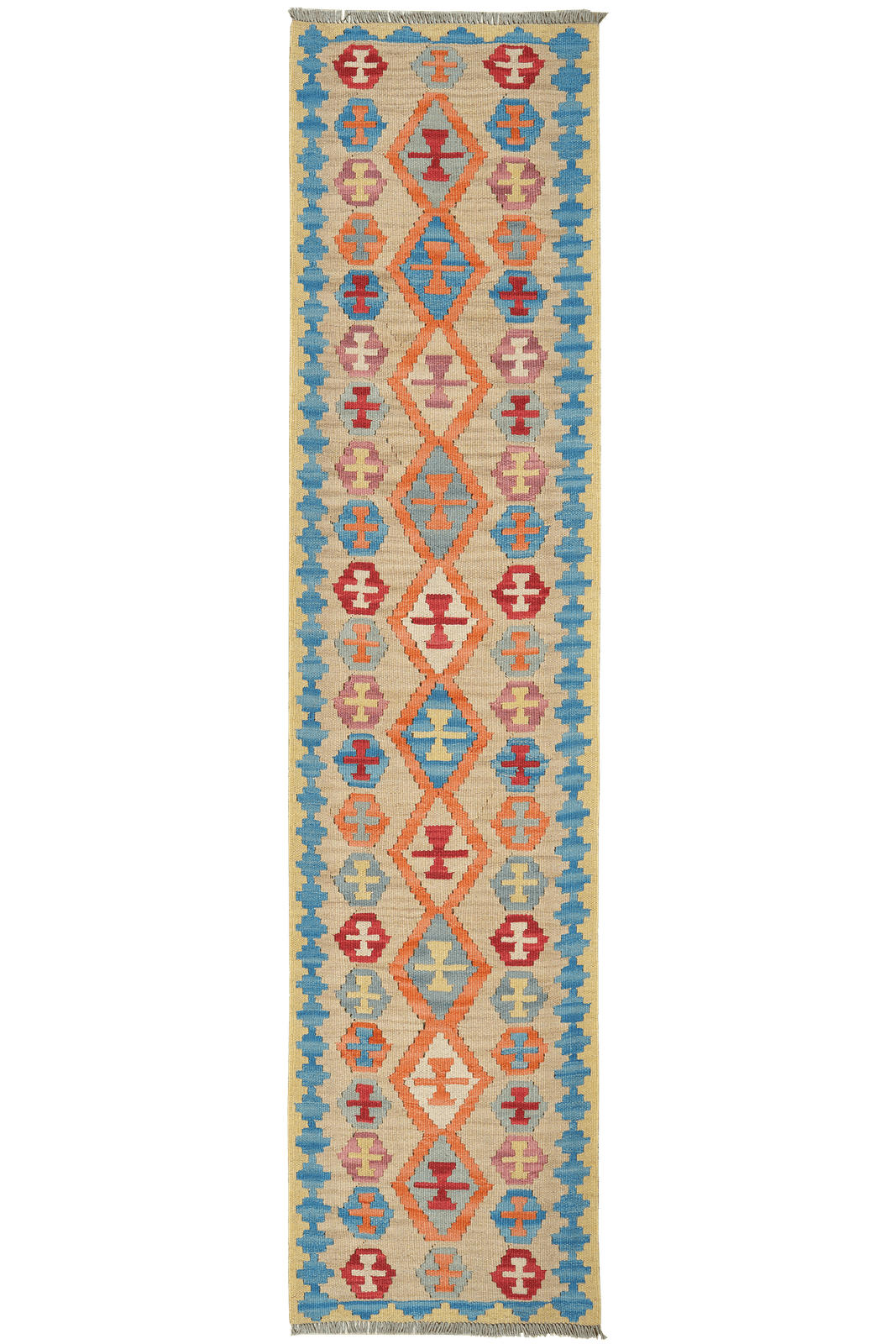 Looma Kelim-Läufer Beige 59x253 cm