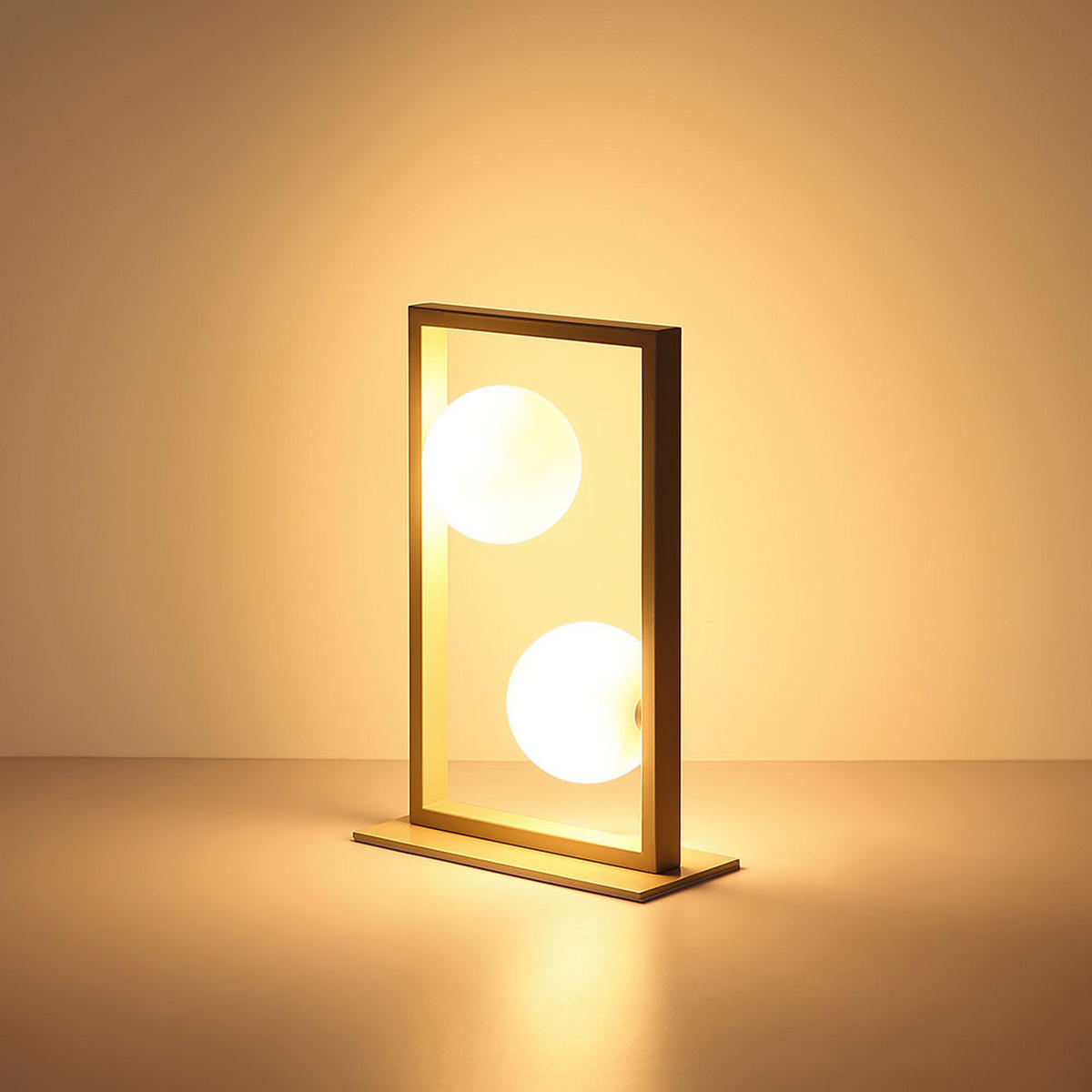 LED-TISCHLEUCHTE NANDA - Bernsteinfarben, Glas (28/12/40cm) - Globo Lighting
