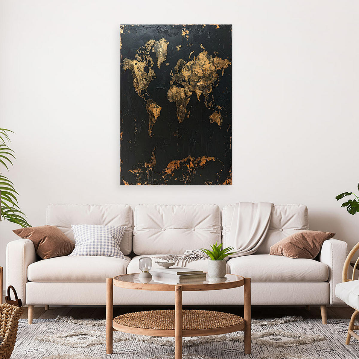 LEINWANDBILD Hobby und Bildung 80x120cm - Goldfarben, Textil (80/120cm) - Feeby