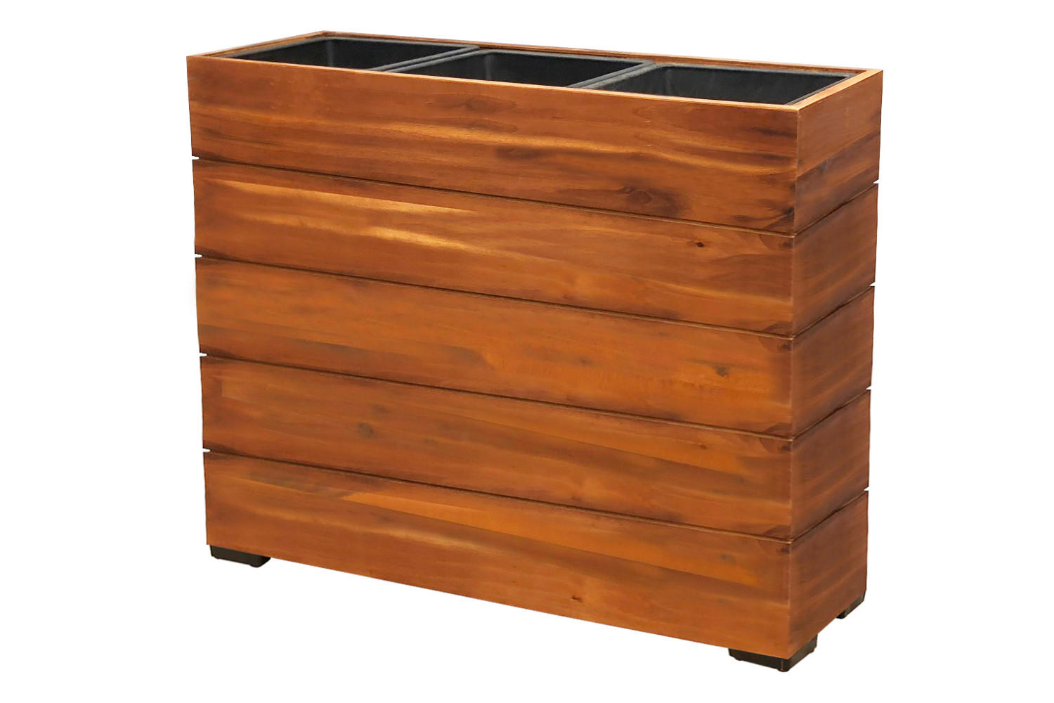 PFLANZKASTEN 79x28x62 cm, Braun, Akazienholz - Braun, Holz (28/62/79cm) - dasmöbelwerk