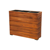 PFLANZKASTEN 79x28x62 cm, Braun, Akazienholz - Braun, Holz (28/62/79cm) - dasmöbelwerk