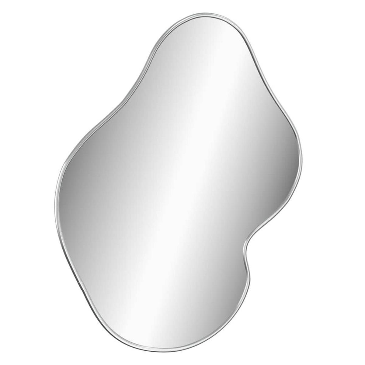 WANDSPIEGEL Silbern 50x40 cm - Silberfarben, Glas (40/50/1cm) - furnicato