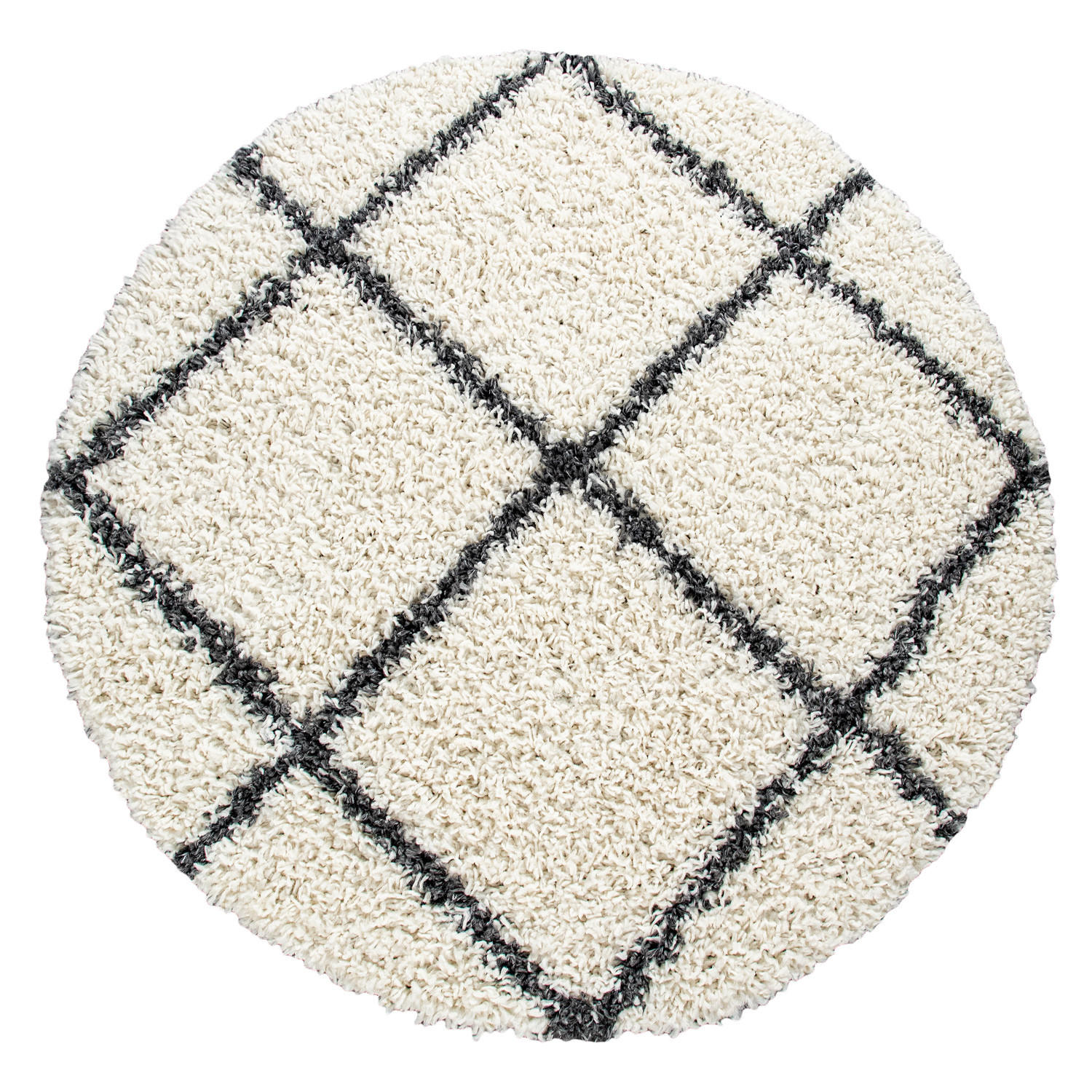 HOCHFLORTEPPICH 160/160 cm Kalmar 441 - Creme, Textil (160/160cm) - Paco Home