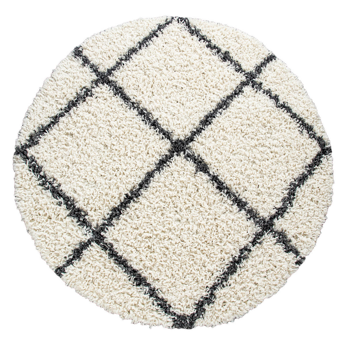 HOCHFLORTEPPICH 160/160 cm Kalmar 441 - Creme, Textil (160/160cm) - Paco Home