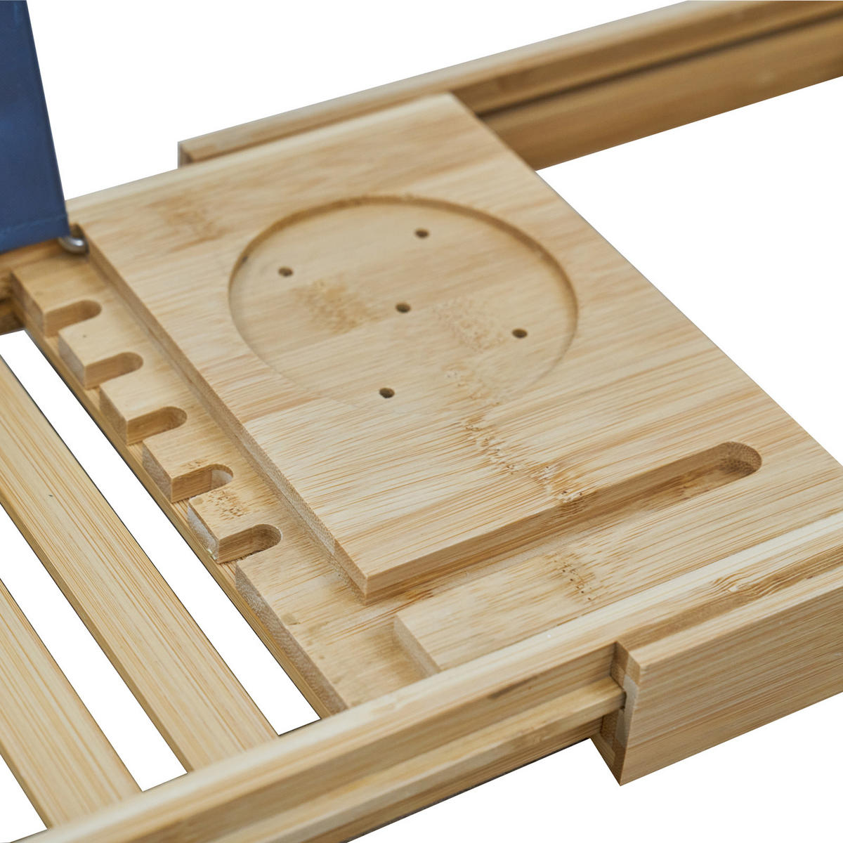 BADEWANNENABLAGE ORI ausziehbar Bambus - Naturfarben, Holz (105/4/22cm) - SVITA