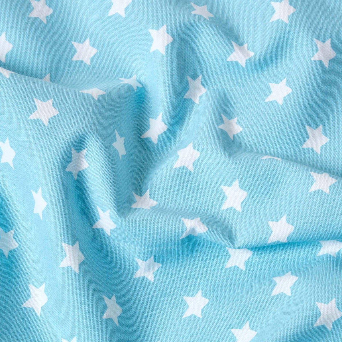 ÜBERWURF 150/200 cm, Sterne-Muster, 100% Baumwolle - Blau, Textil (150/200cm) - Homescapes