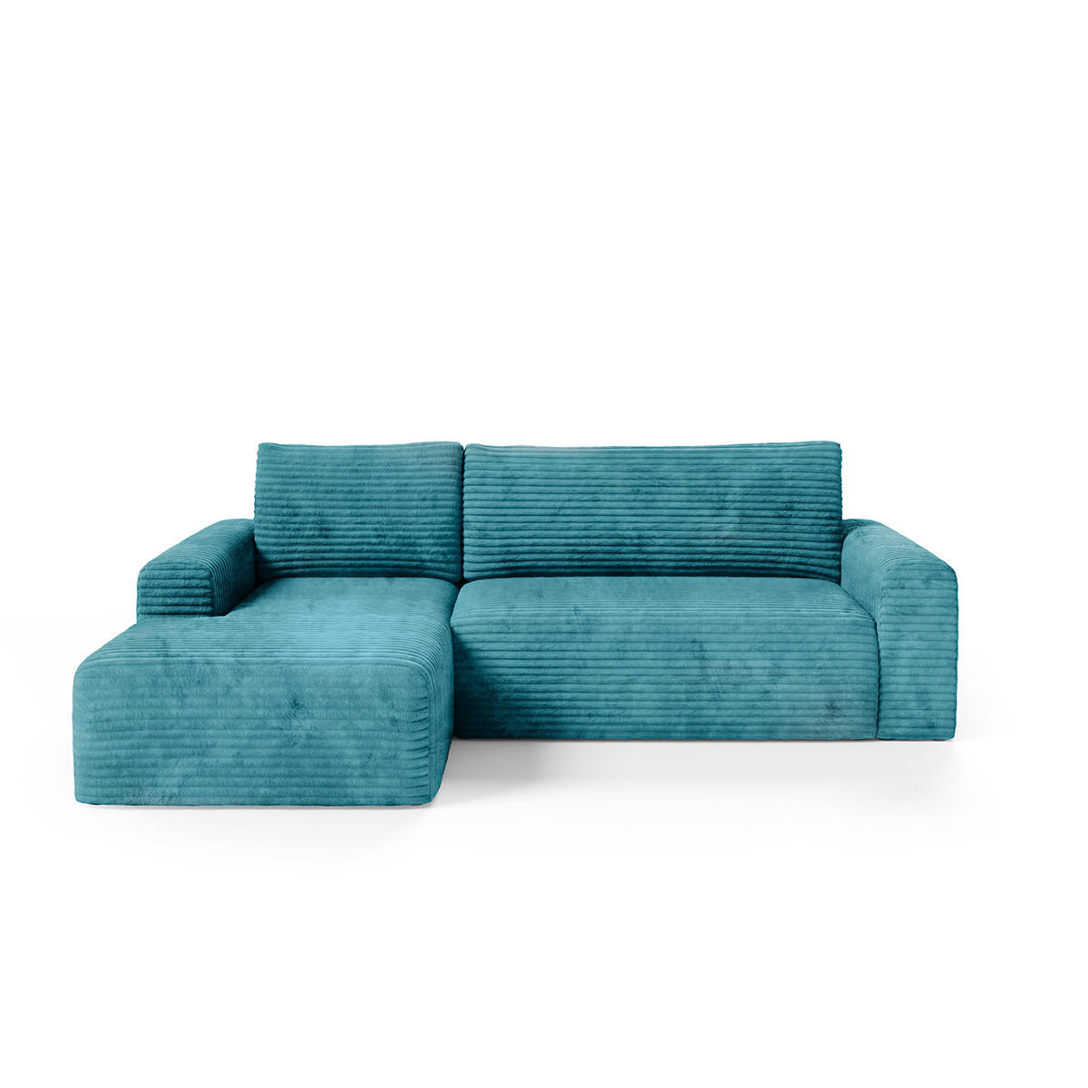 ECKSOFA Romeo 3 Sitzplätze Blau - Blau, Holz (268/163cm) - Petits-meubles