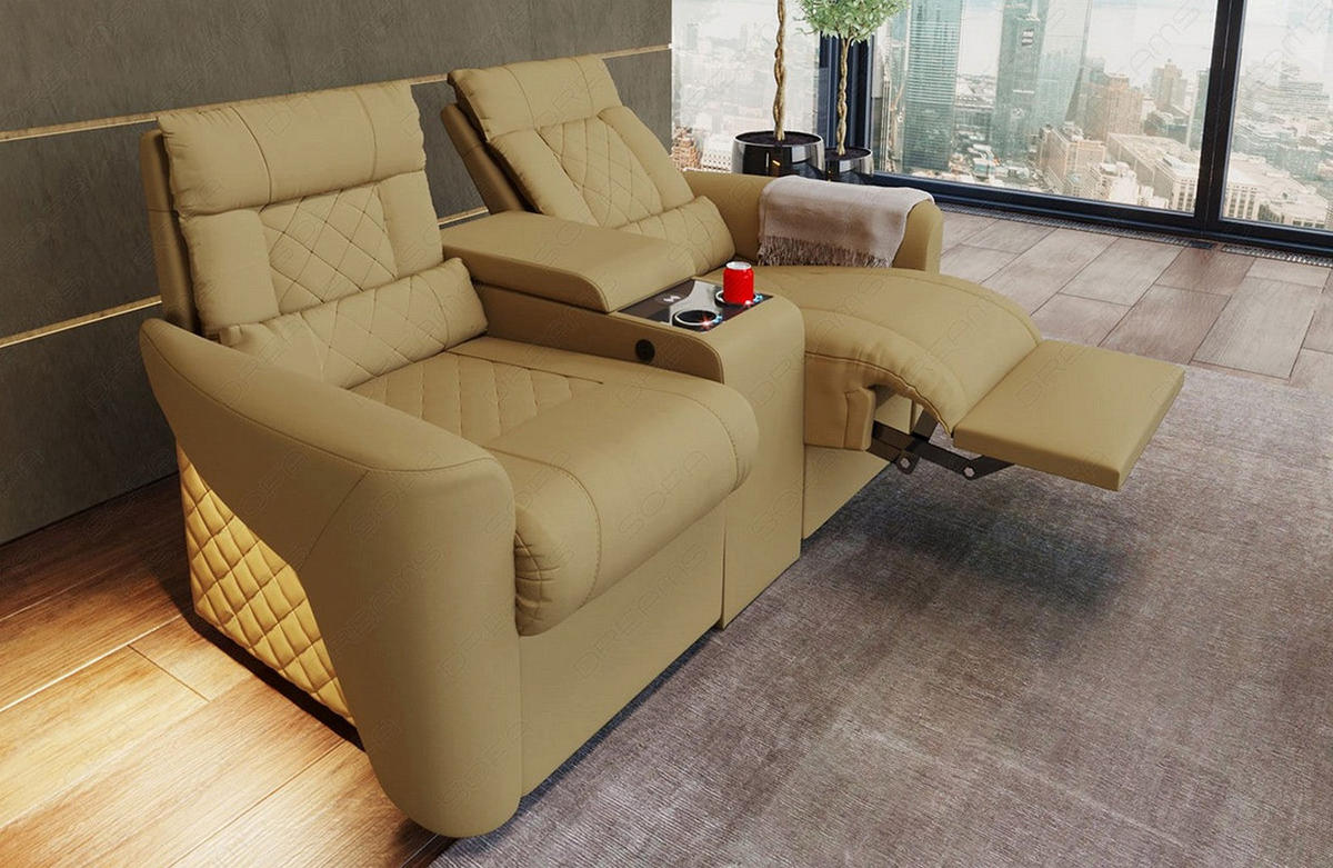 KINOSESSEL Kinosessel Relax Beige - Ecru, Kunststoff (190/94/92cm)