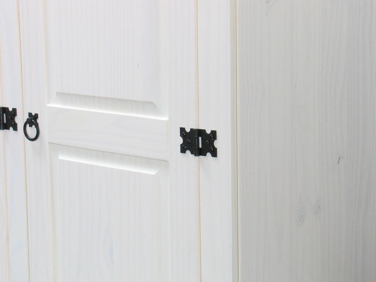 KLEIDERSCHRANK weiss - Weiß, Holz (152/193/54cm) - ebuy24