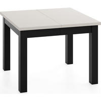 ESSTISCH Toren ausziehbar verlängerbar quadratisch, Kaschmir 100-200/100/76.5 cm - Kaschmir/Schwarz, Holz/Holzwerkstoff (100/100/77cm) - WFL GROUP