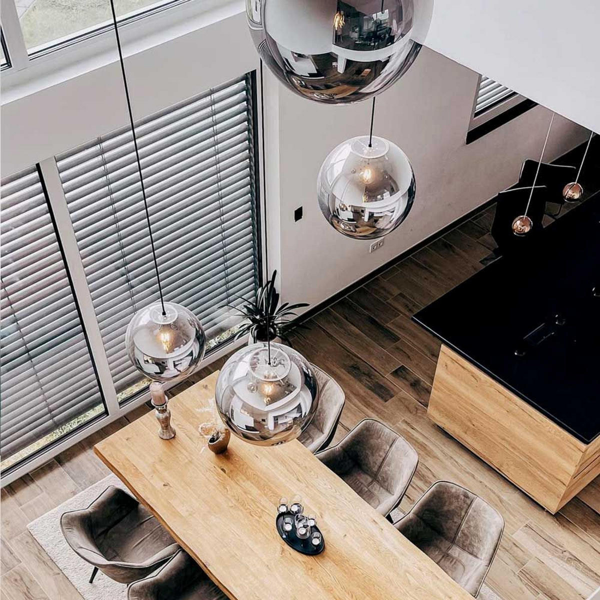 HÄNGELAMPE Orb 1.5m Abhängung Weiß/Weiß Ø 40cm - Weiß, Glas (40/40/40cm) - s.luce