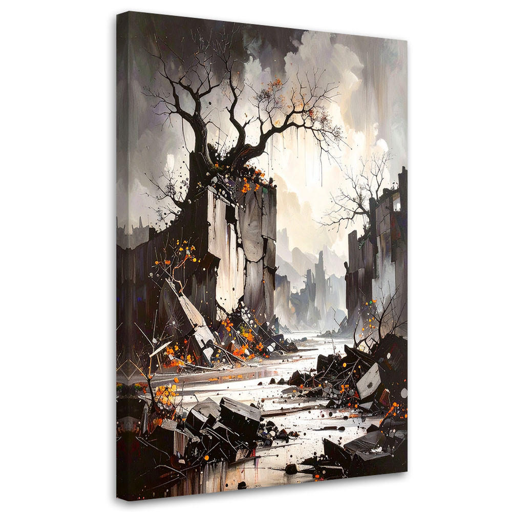 Feeby Wandbild, Grau 80x120 cm