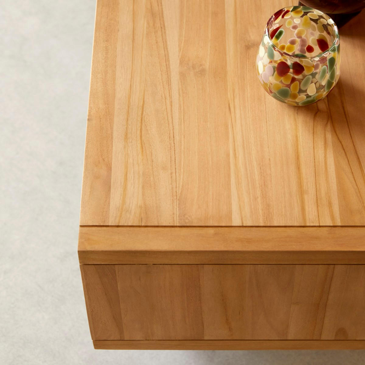 TV-SCHRANK Jonàk Natur aus Teak - Naturfarben, Holz (140/45/45cm) - Tikamoon