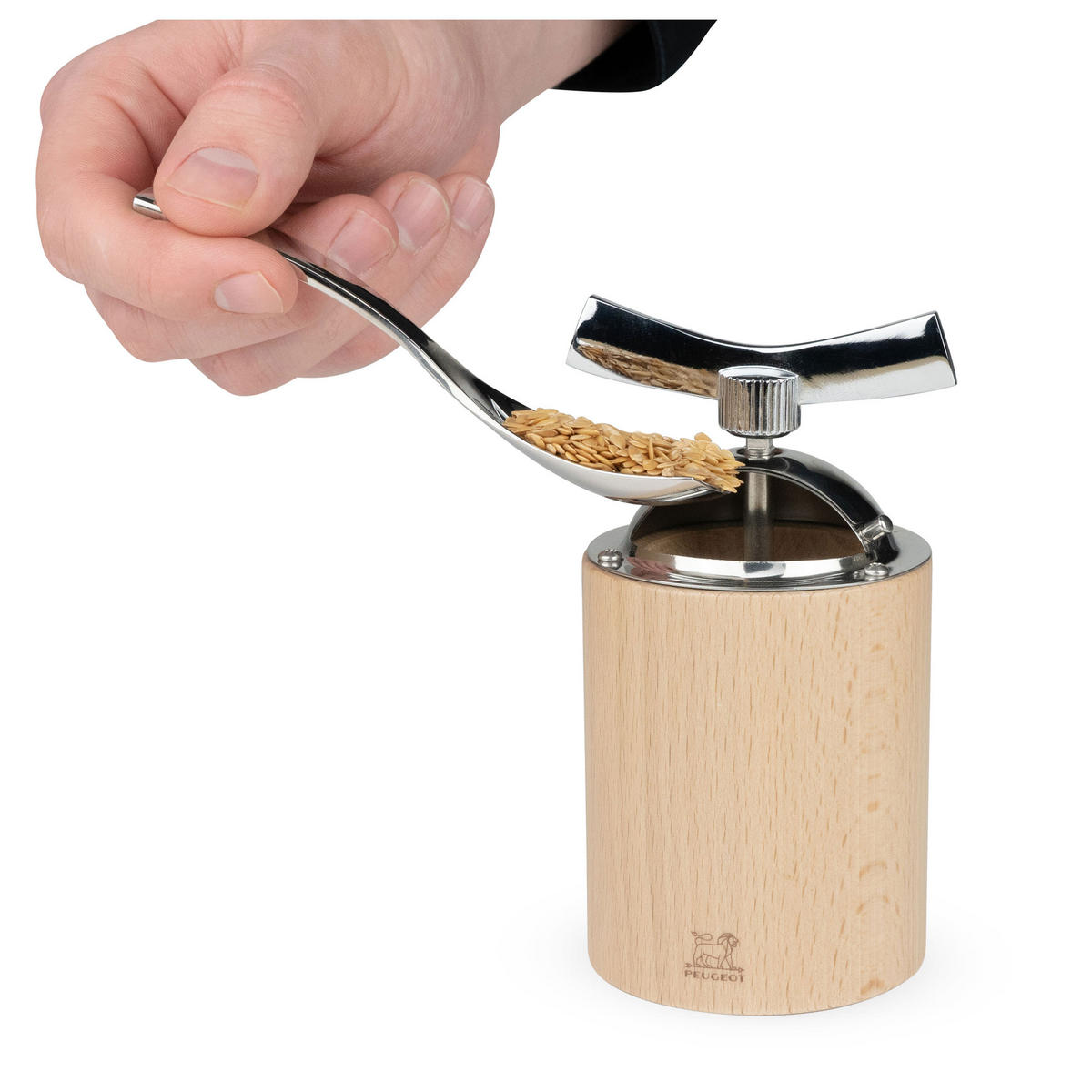 LEINSAMENMÜHLE Isen 13cm Buchenholz Natur - Braun, Holz (7.7/13/7.7cm) - PEUGEOT