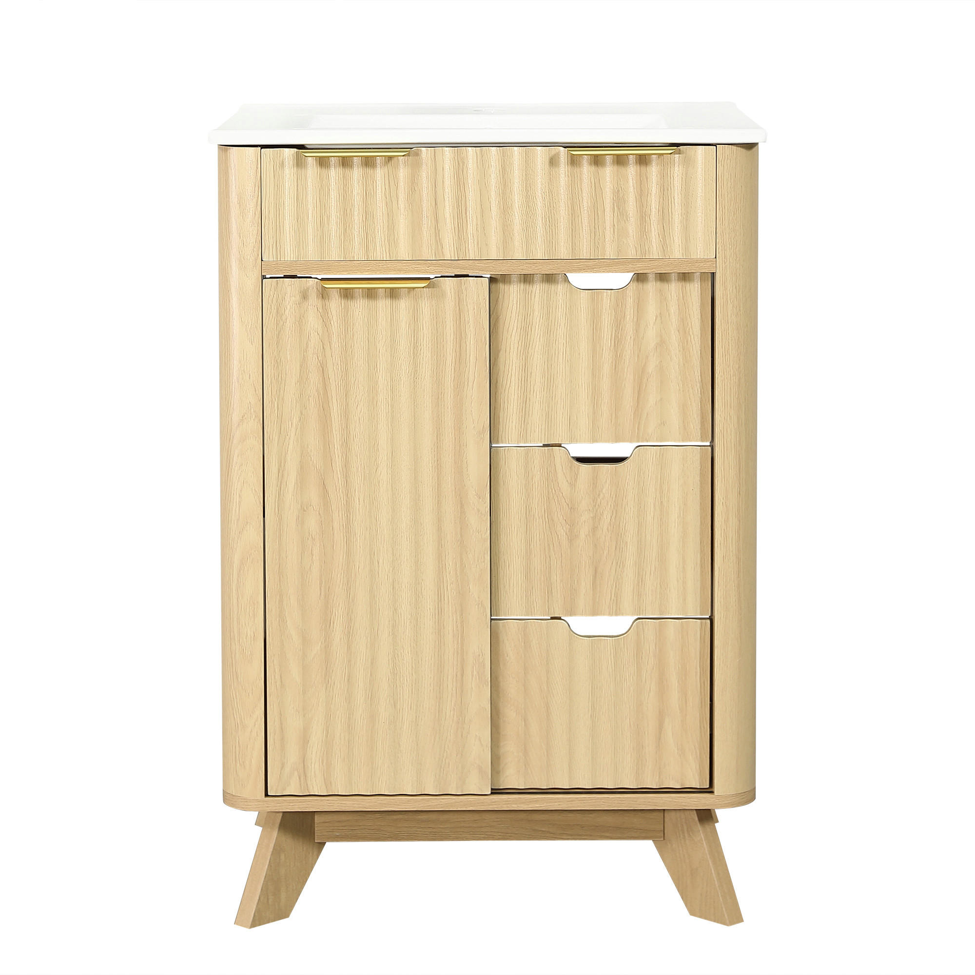 FLIEKS KOUPELNOVÁ SKŘÍŇKA, vlnitý design, 61 cm