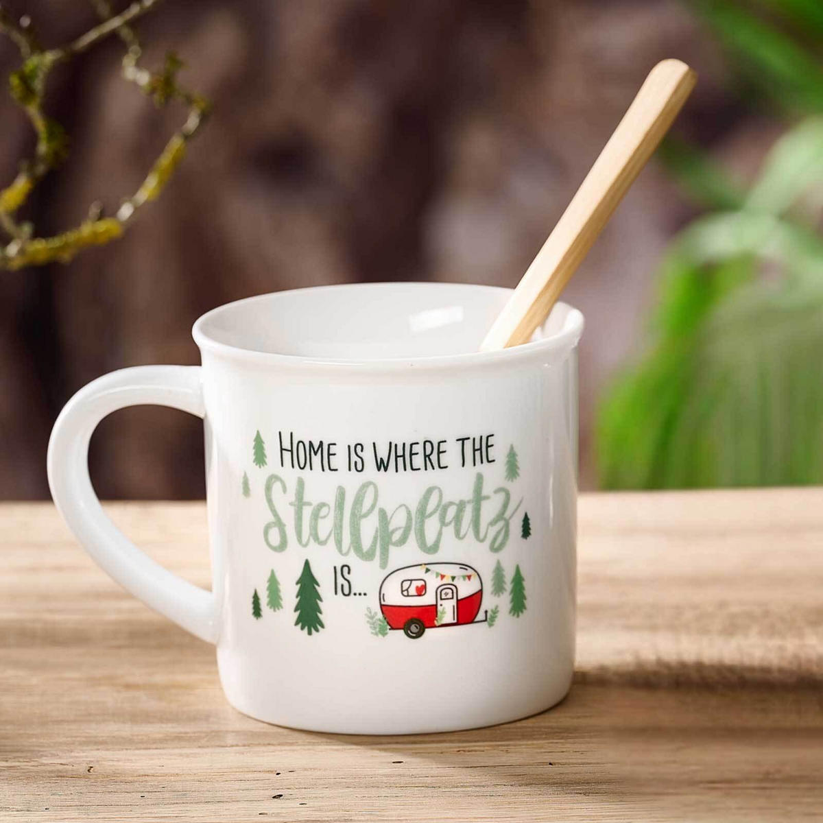 KAFFEEBECHER-SET Camping bunt 360 ml 4-tlg. - Multicolor, Keramik (0.36L) - Ritzenhoff Breker