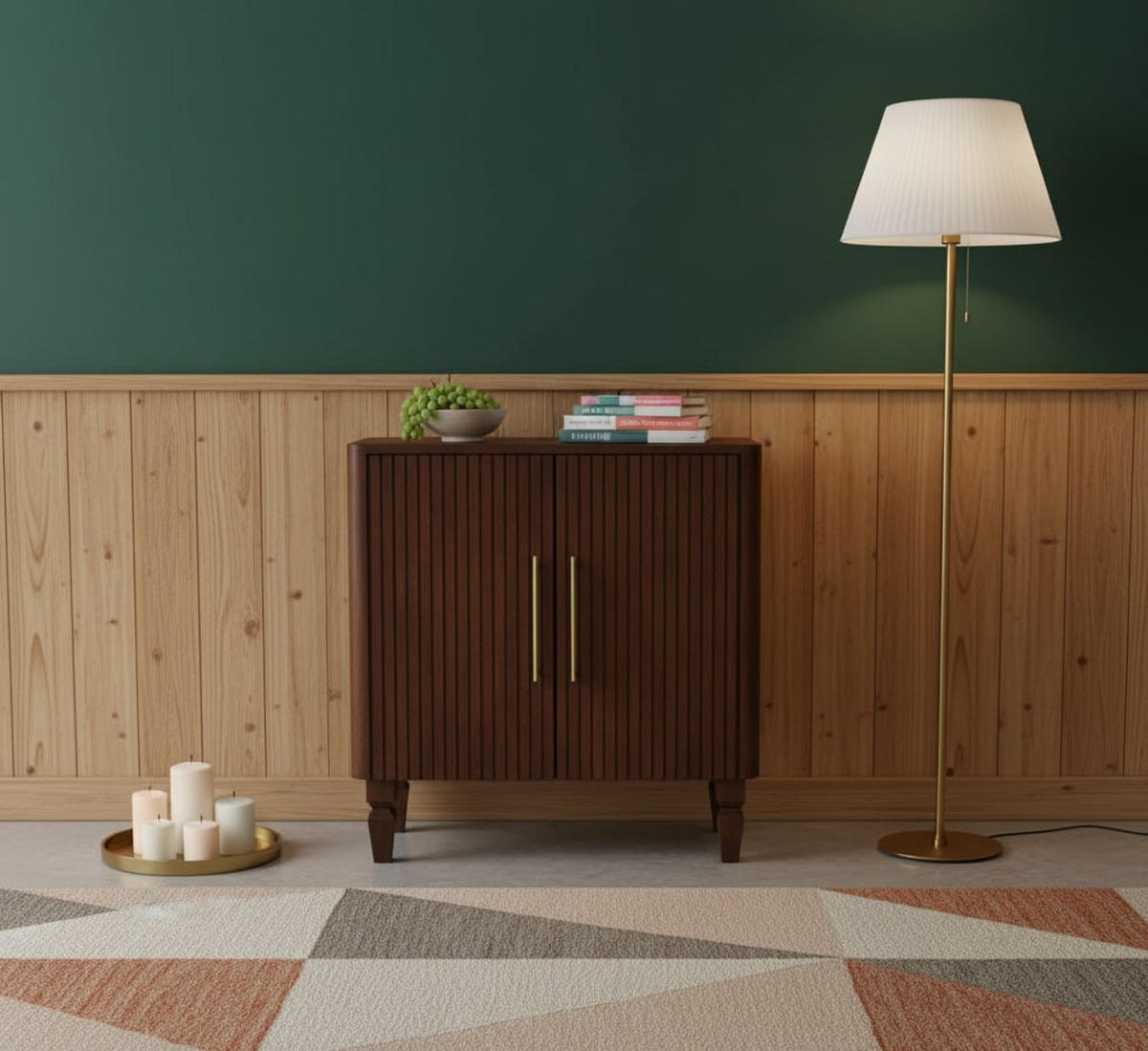 SCHRANK mit Wine-Wood-Oak-Finish, 2 Türen, 2 Innenablagen, dunkelbraun - Dunkelbraun, Holz (75/76/35cm) - Artisan Furniture