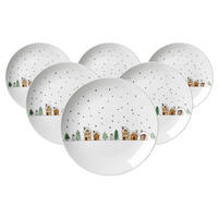 DESSERTTELLER Winterdorf weiß ø 21 cm 6er Set - Weiß, Keramik (21cm) - Ritzenhoff Breker