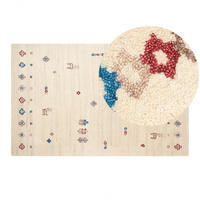 TEPPICH geflochten Suluca 200/140 cm - Beige, Textil (140/200cm) - Beliani