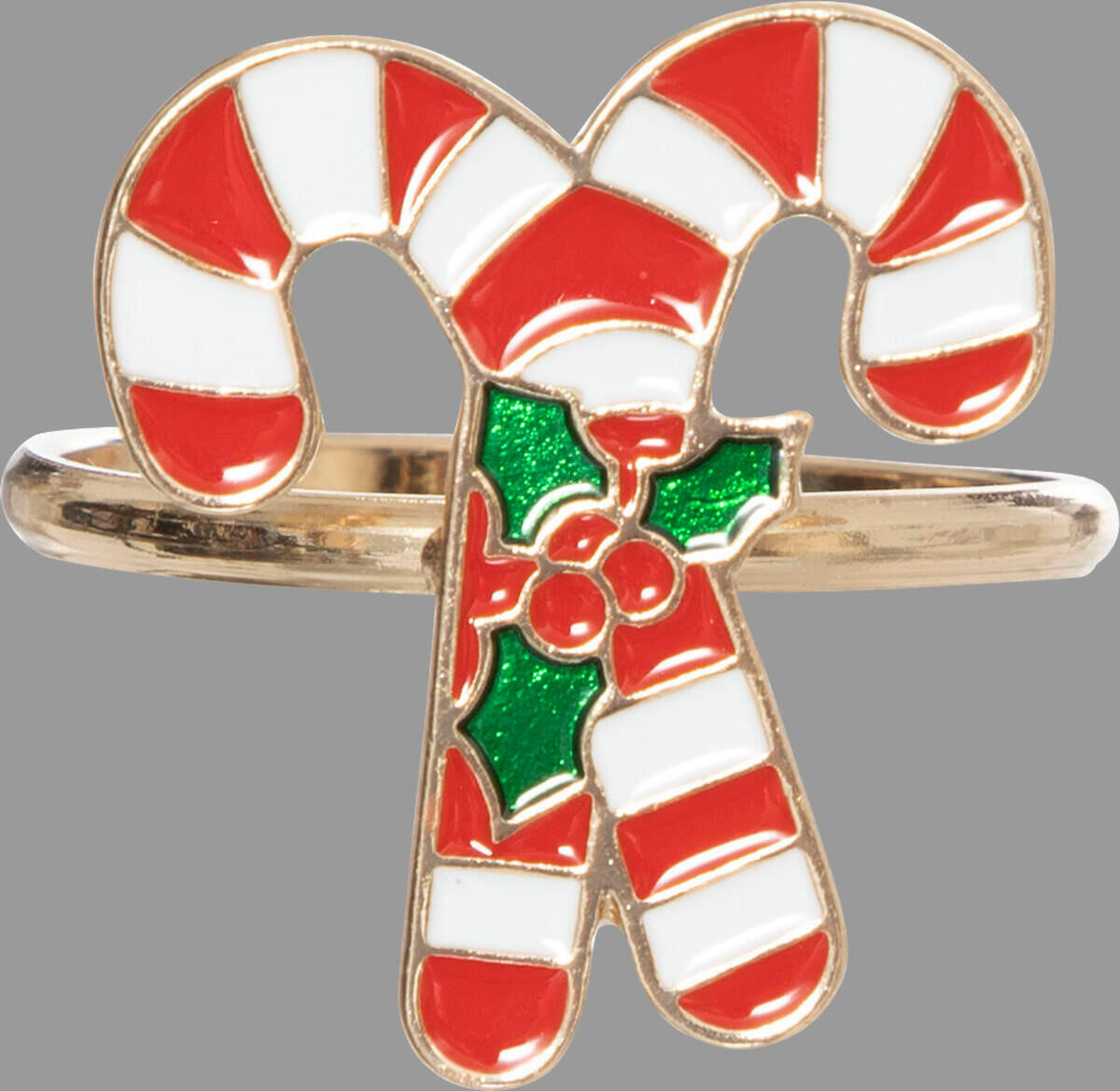 SERVIETTENRINGE Weihnachtsmotiv Metall 2er-Set - Multicolor, Metall (3.8/3.6/4cm) - Atmosphera Createur d´interieur