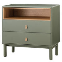 KOMMODE - Breite 80 cm - Braun/Olivgrün, Holz/Holzwerkstoff (80/80/40cm) - home24