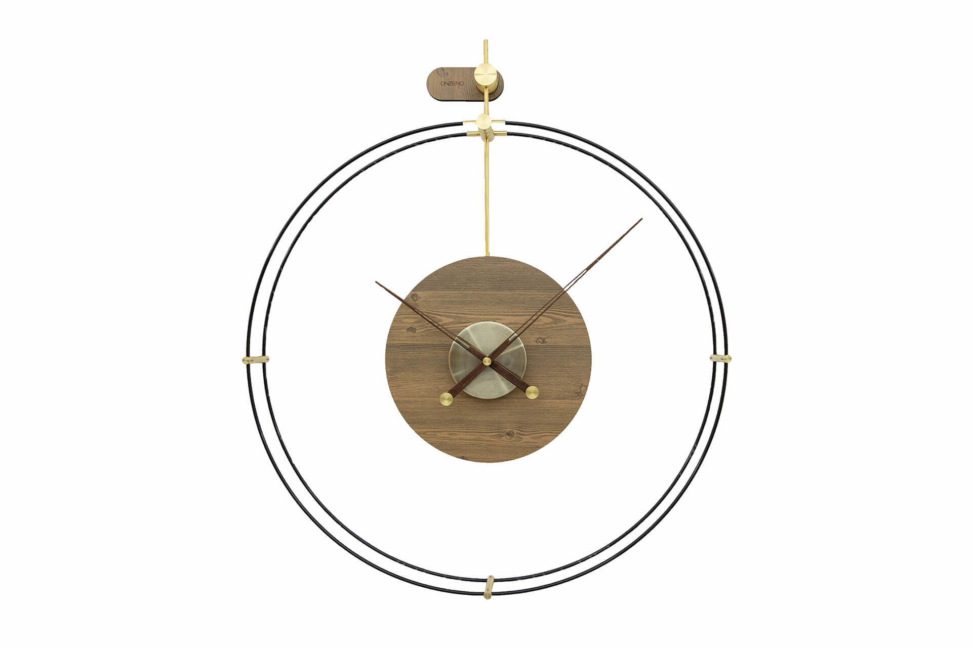 WANDUHR Design 60/60 cm - Braun, Holzwerkstoff (2.47/60/3cm) - ONZENO