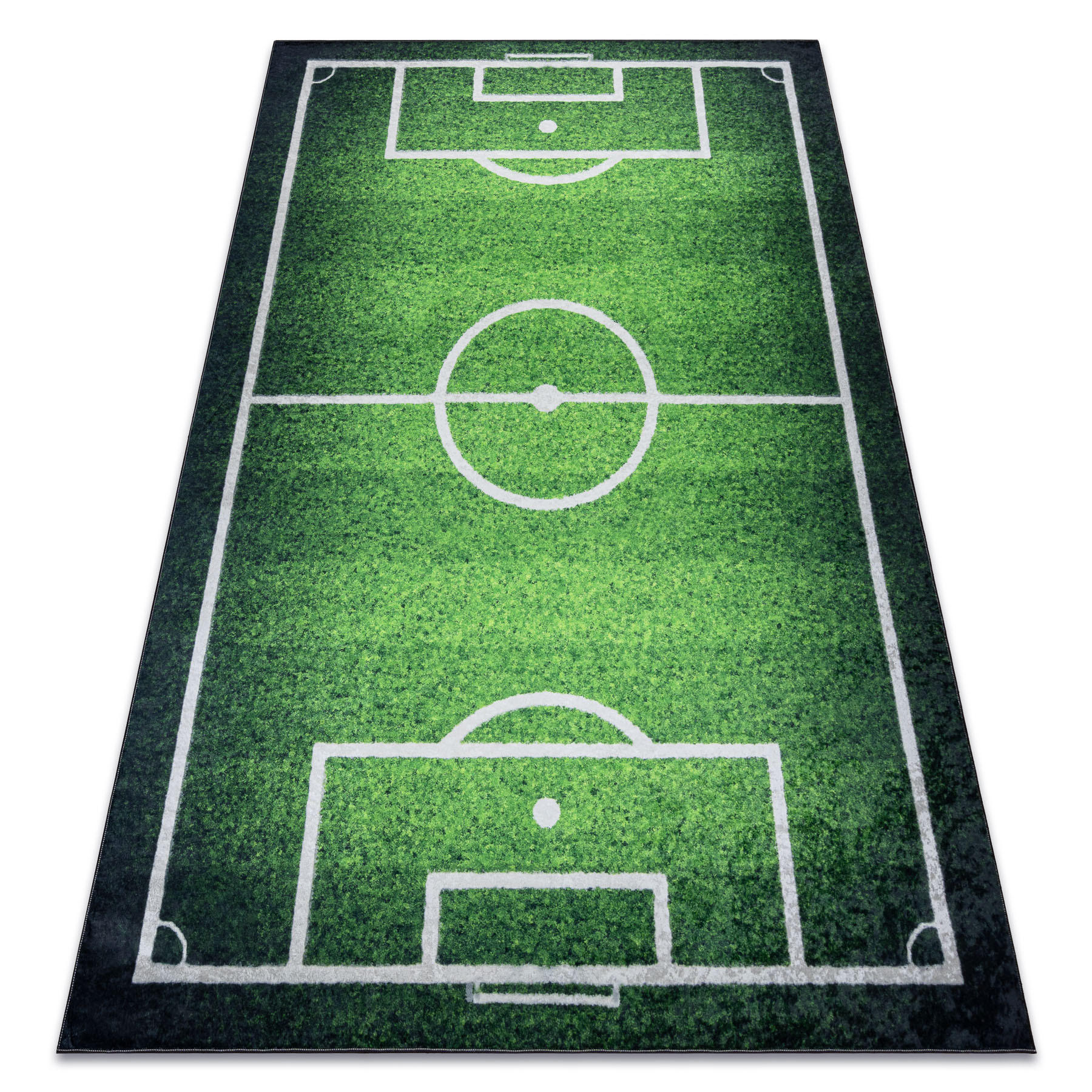 rugsX BAMBINO 58690 mycí kobereček Hřiště, fotbal pro děti protiskluz - zelený 140/200 cm