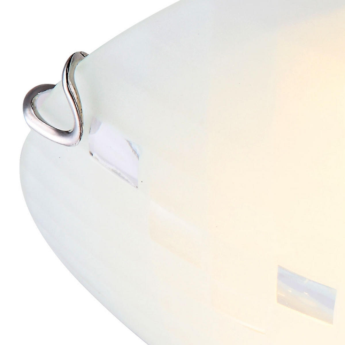 LED DECKENLEUCHTE Metall Weiß - Weiß, Glas (30/30/9.5cm) - Globo Lighting