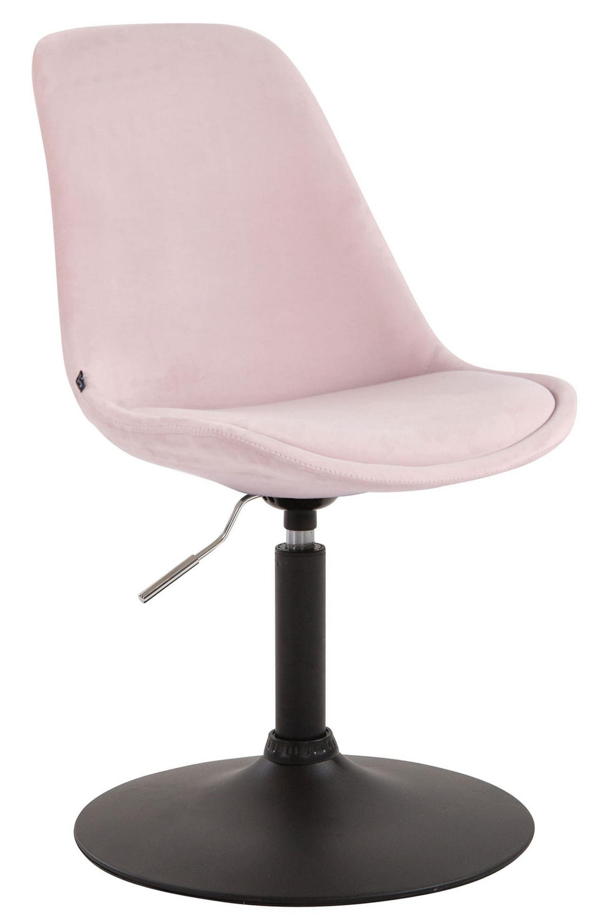 STUHL 4er Set Samt pink - Pink/Schwarz, Textil/Metall (48/76/57cm) - CLP