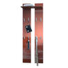 GARDEROBENPANEEL Wandpaneel Bordeaux Hochglanz - Bordeaux, Holzwerkstoff (57/170/20cm) - Vladon