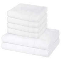 FROTTIERSET Rubin 6-teilig - Weiß, Textil (50/100cm) - Ross