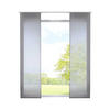 SCHIEBEGARDINE 2ER SET »Nizza« HxB 245x60 cm Grau - Grau, Textil (60/245cm) - Gardinenbox