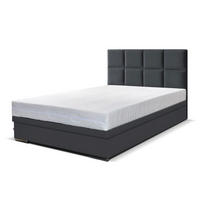 BOXBETT Sizilien 160x200 cm mit Bettkasten, grau - Grau, Kunststoff (160/200cm) - Margaret Hadas24
