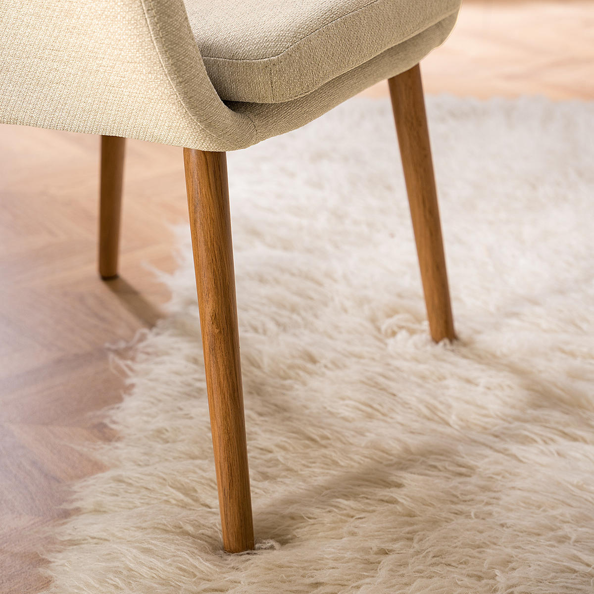 ARMLEHNENSTUHL - XXL - Beige, Textil (62/84/62cm) - home24