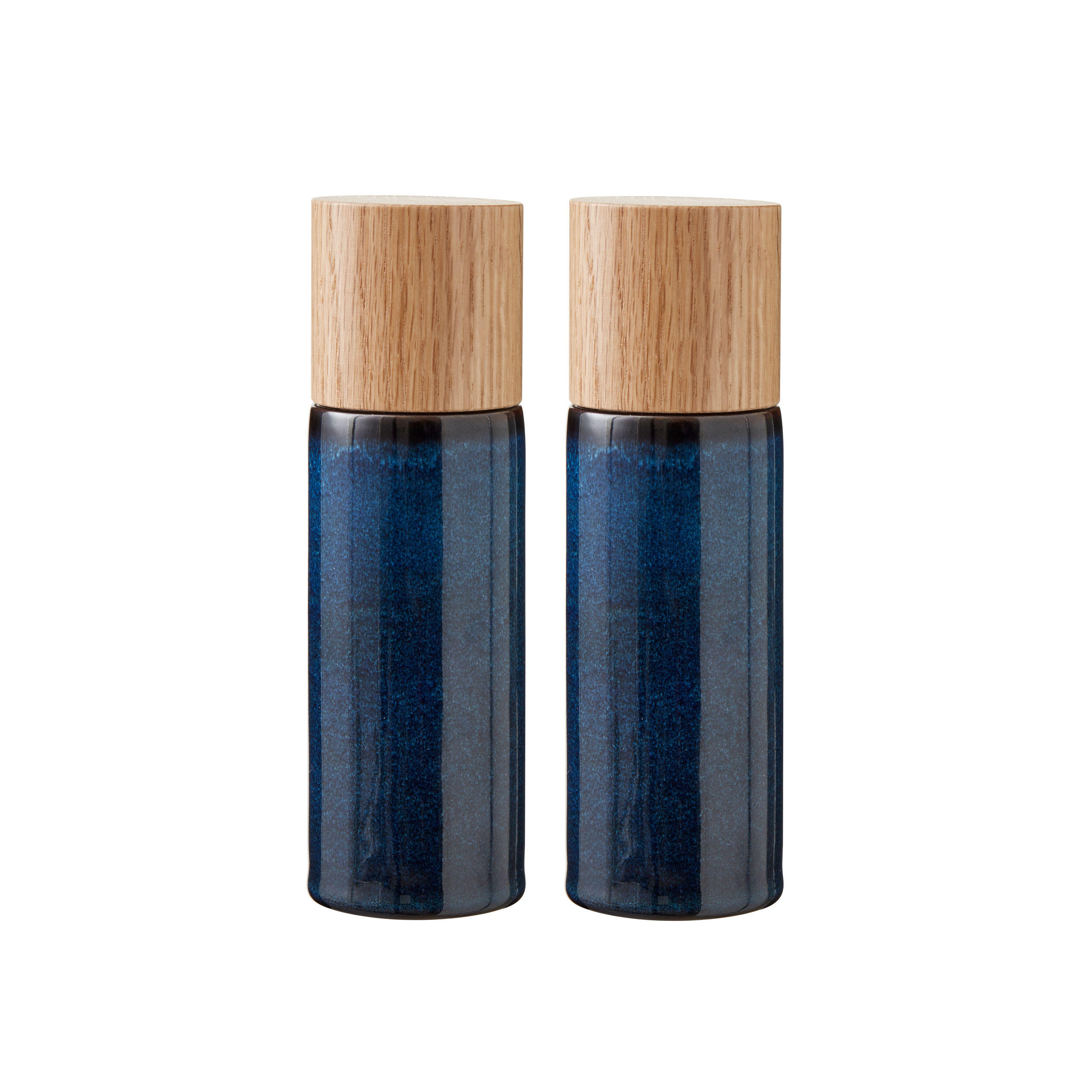 SALZ- UND PFEFFERMÜHLE Steinzeug Dunkelblau - Blau, Keramik (6/18/11.8cm) - Bitz