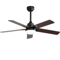 DECKENVENTILATOR DE-16333 42 Zoll LED & Speicherfunktion - Walnussfarben, Holzwerkstoff (106.68/106.68/24.38cm) - ComfortXL