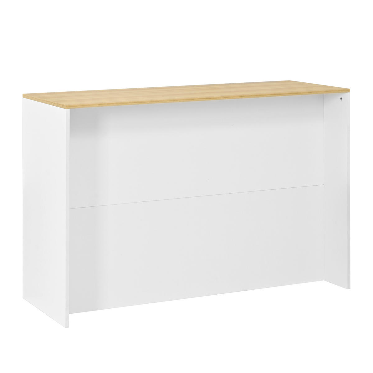 KÜCHENINSEL DE-41097 135/55/91 cm mit LED-Beleuchtung Weiß - Weiß, Holzwerkstoff (135/91/55cm) - ComfortXL
