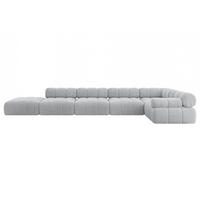 ECKSOFA modulares Sofa Felto-L3 - 475x190x70 cm Grau Cord - Grau, Holzwerkstoff/Textil (475/190cm) - ALTDECOR