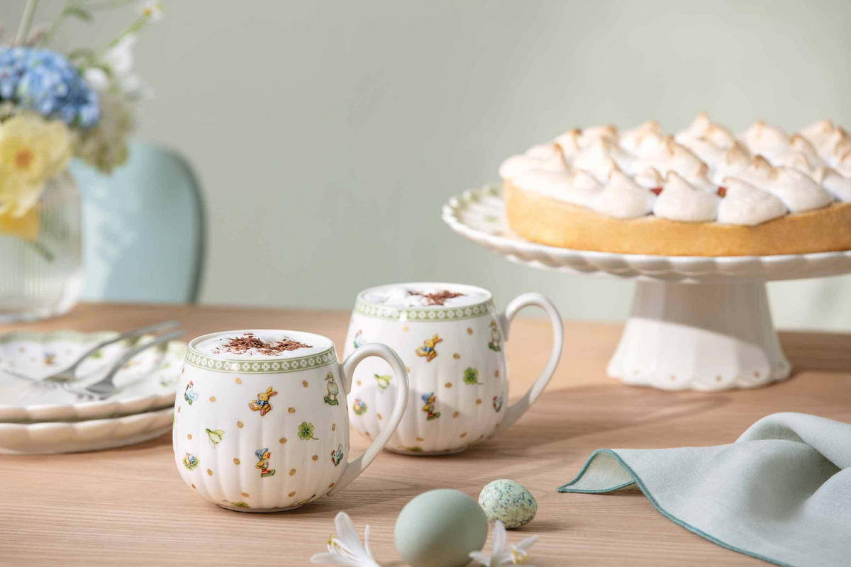 HENKELBECHER Easter Delight grün 350 ml 6er Set - Grün, Keramik (0.35L) - Villeroy & Boch