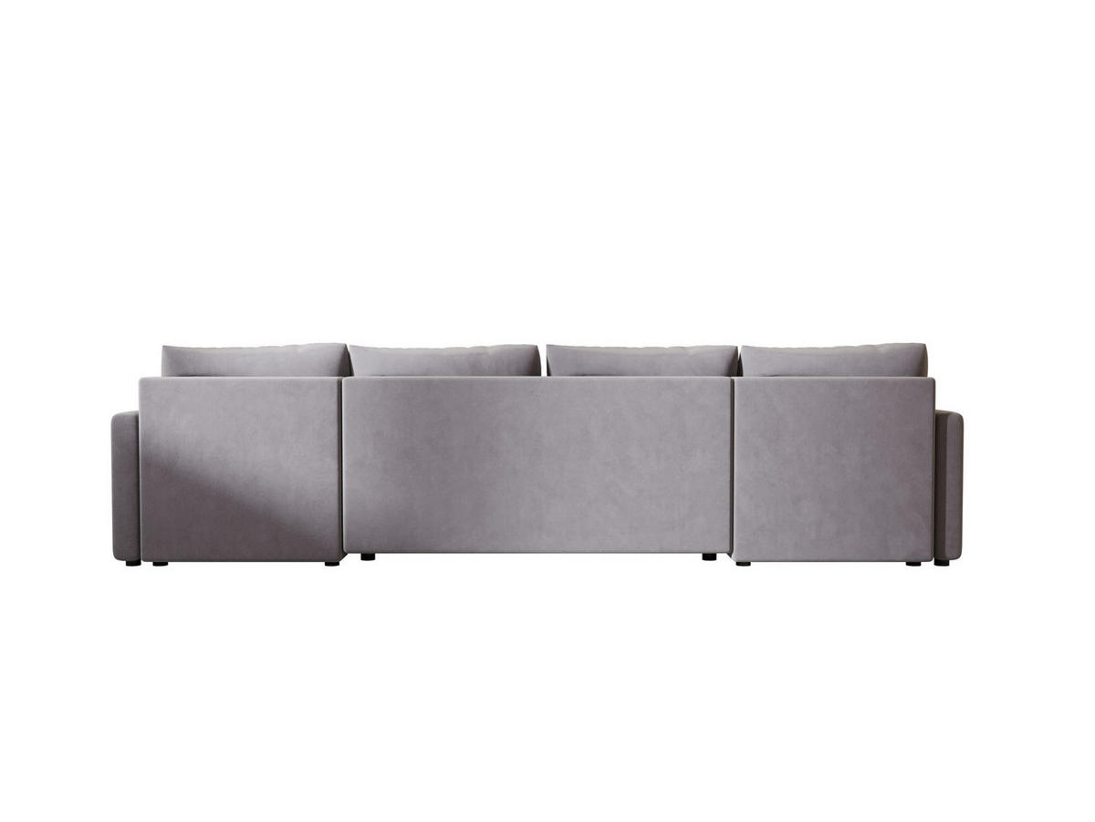 ECKSOFA MOS U BIS Itaka 50 mit Schlaffunktion - Grau, Textil (285/85/140cm) - Bedante