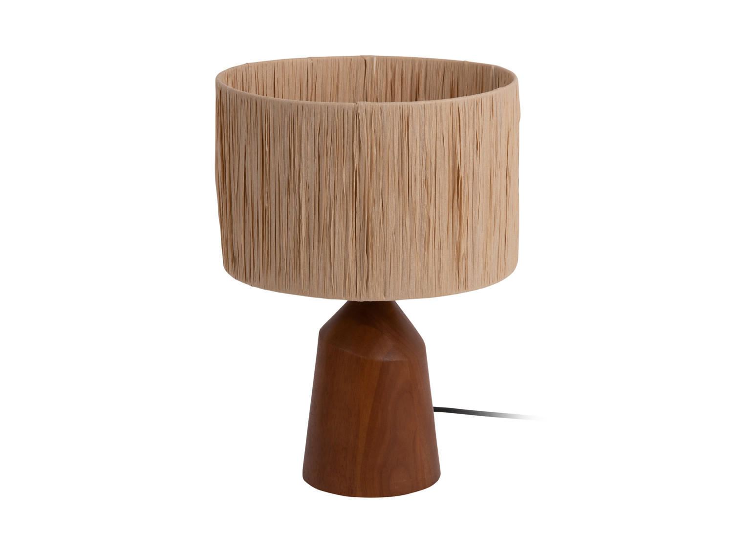 TISCHLAMPE Sheer Trapeze 25/25/35 cm - Naturfarben, Naturmaterialien (25/25/35cm) - Leitmotiv