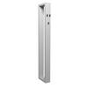 GARDEROBE Erna 13x32x172 Kreidegrau matt Lack - Hellgrau, Holzwerkstoff (32/172/13cm) - 58aufmkessel