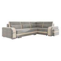 ECKSOFA Assan, Seite: Rechts - Chromfarben/Beige, Holz/Kunststoff (305/205cm) - MIRJAN24